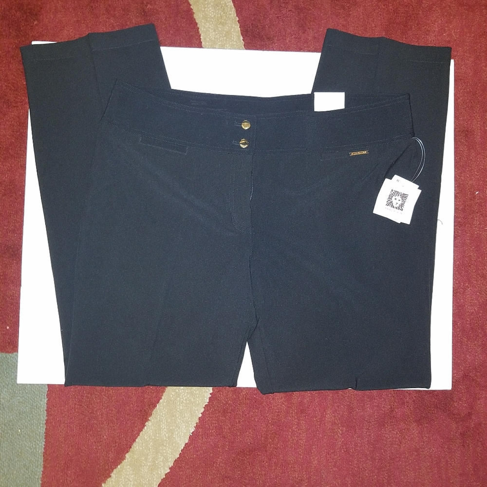 Anne Klein, size 16, women blk slacks, nwt